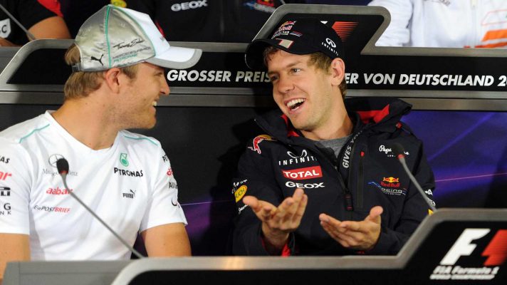 Nico Rosberg Mercedes Sebastian Vettel Red Bull 2012 German Grand Prix PlanetF1