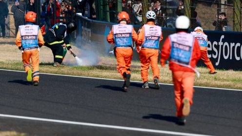 FIA take immediate action after grass fires at Japanese GP