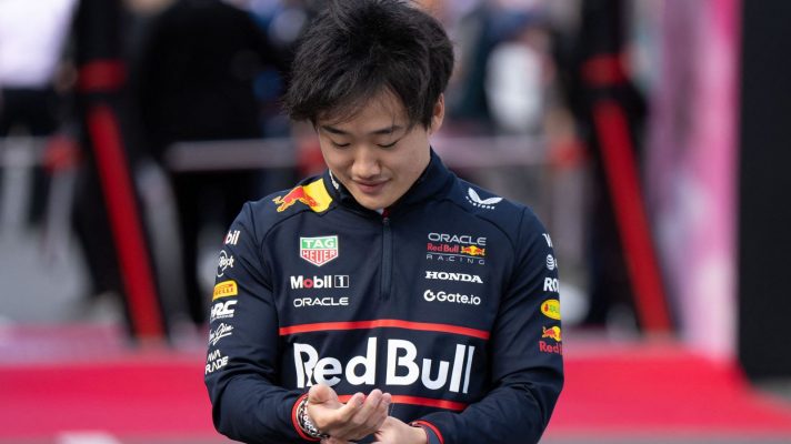 Red Bull driver Yuki Tsunoda.