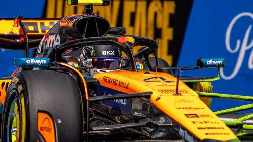 Japanese GP: Norris leads McLaren 1-2 in a fiery FP3 session