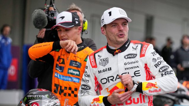 Max Verstappen happy with P1