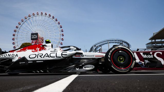 Yuki Tsunoda driving the Red Bull