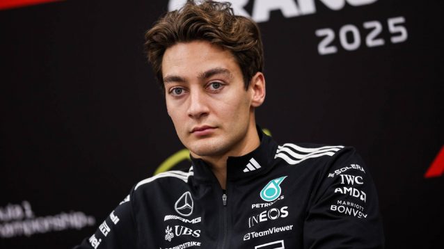 George Russell, Mercedes, 2025 Bahrain Grand Prix.