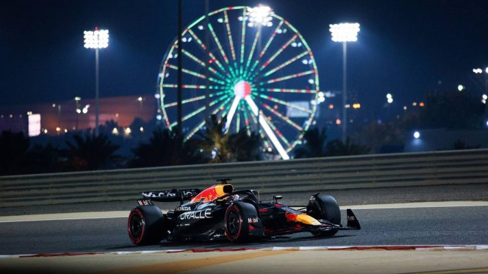 Red Bull's Max Verstappen in action at the 2025 Bahrain Grand Prix