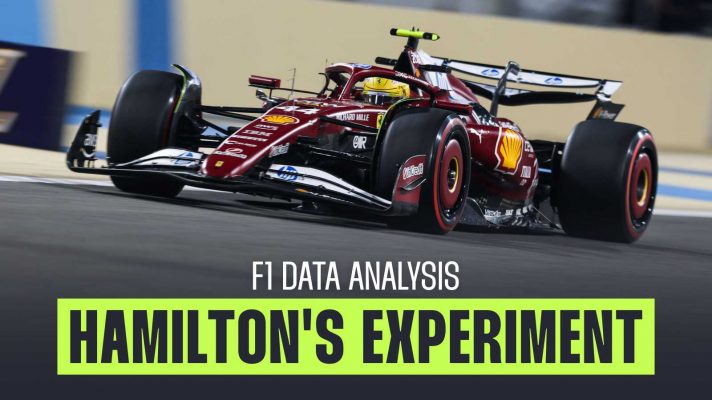 Lewis Hamilton Ferrari SF-25 data experiment Bahrain PlanetF1