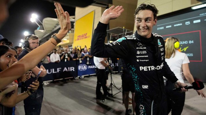 George Russell Mercedes Bahrain GP PlanetF1 Formula 1