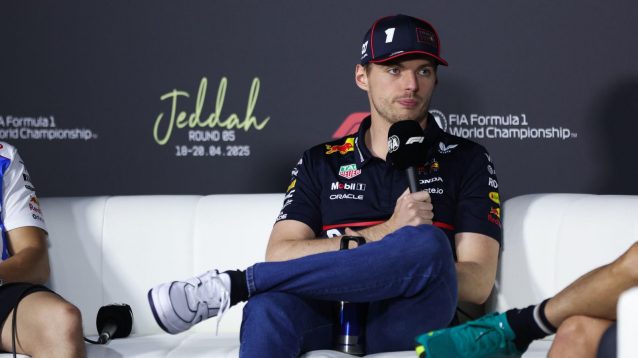 Max Verstappen in the pre-Saudi Arabian GP press conference.
