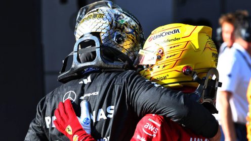 Lewis Hamilton ‘magic’ verdict from Russell as Ferrari struggles addressed