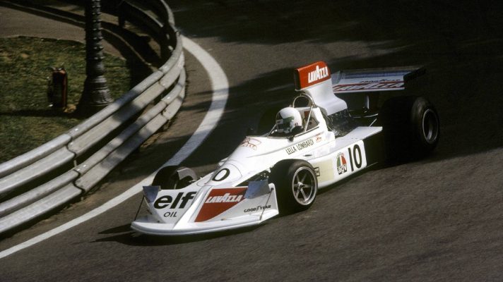 Lella Lombardi, March, 1975 Spanish Grand Prix.