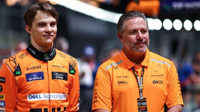 Oscar Piastri and Zak Brown