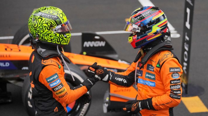 Lando Norris and Oscar Piastri