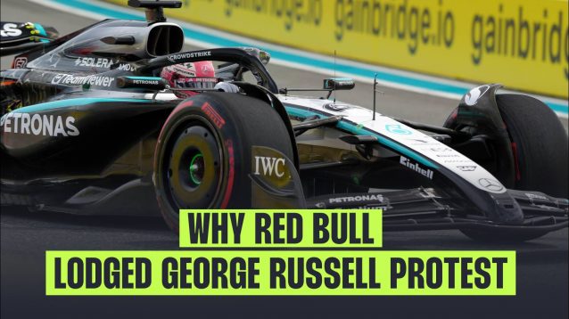 George Russell, Mercedes, 2025 Miami Grand Prix.