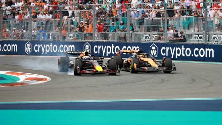 Max Verstappen and Oscar Piastri in Miami.