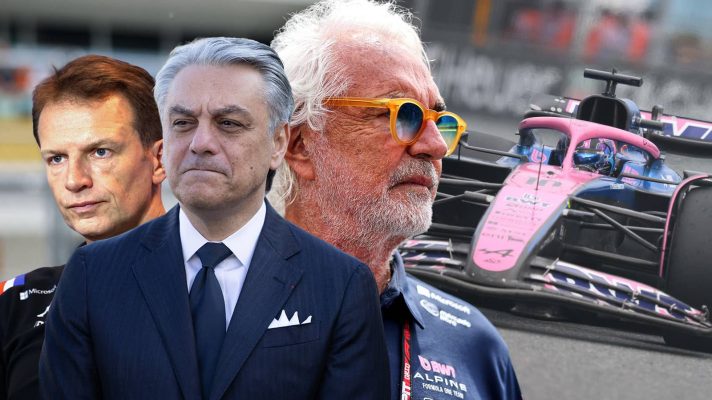 Rossi, De Meo and Briatore Alpine