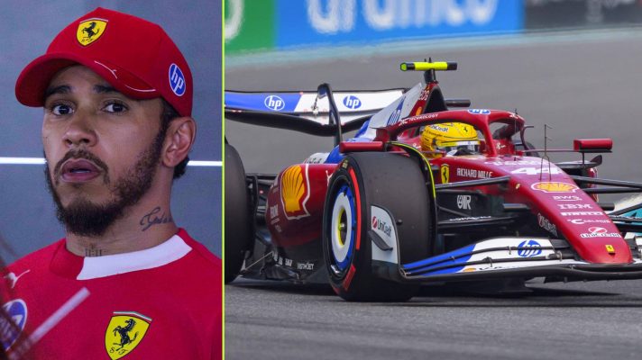 Lewis Hamilton, Ferrari, 2025 Miami Grand Prix.