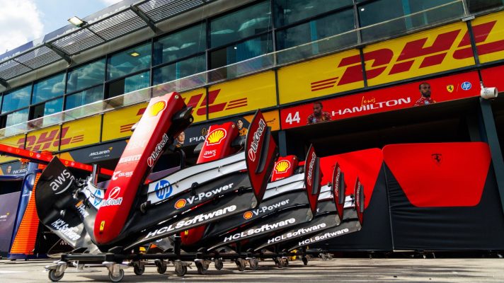 Ferrari's front wings