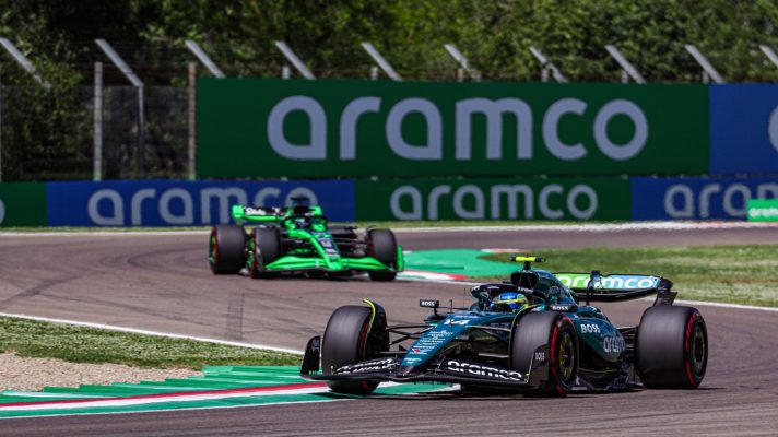 Drivers on the Imola circuit