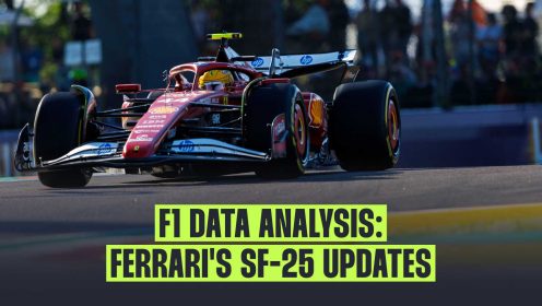 Uncovered: What the data reveals about Ferrari’s SF-25 upgrades in Imola