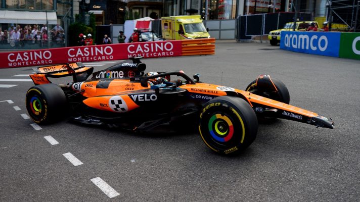 Oscar Piastri without his front win in Monaco.