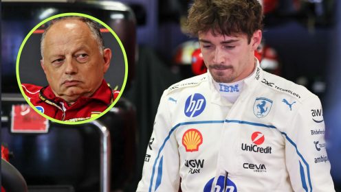 Leclerc quizzed on Ferrari future with Vasseur in the firing line