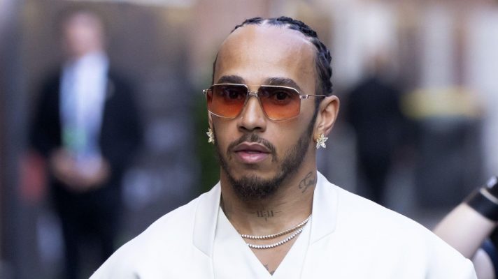 Lewis Hamilton arrives at the Circuit de Monaco prior to the Monaco Grand Prix.