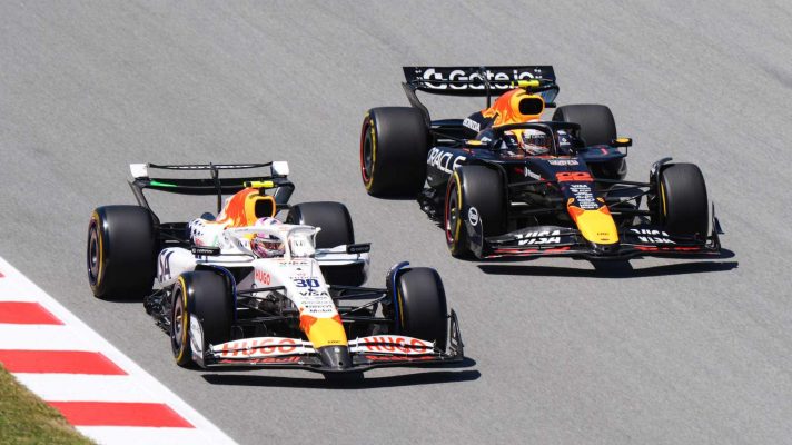 Yuki Tsunoda Red Bull Liam Lawson Racing Bulls Spanish Grand Prix Formula 1 F1 PlanetF1