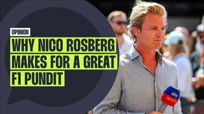 Nico Rosberg with the Sky Sports microphone