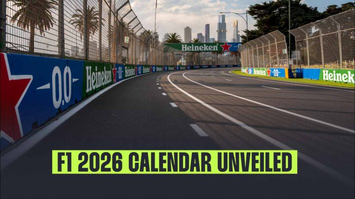 The F1 2026 calendar is officially unveiled.