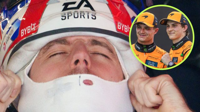 Max Verstappen and the McLaren team-mates