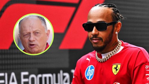 Lewis Hamilton pleads ‘stop making stuff up’ as Ferrari clarify Fred Vasseur rumours