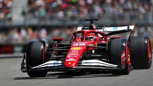 Red flag as Charles Leclerc crashes early in practice for Canadian Grand Prix