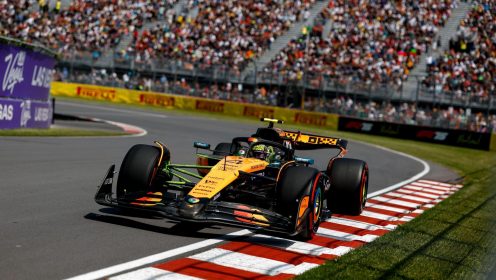 Canadian GP: Norris fastest as Piastri crash triggers FP3 red flag