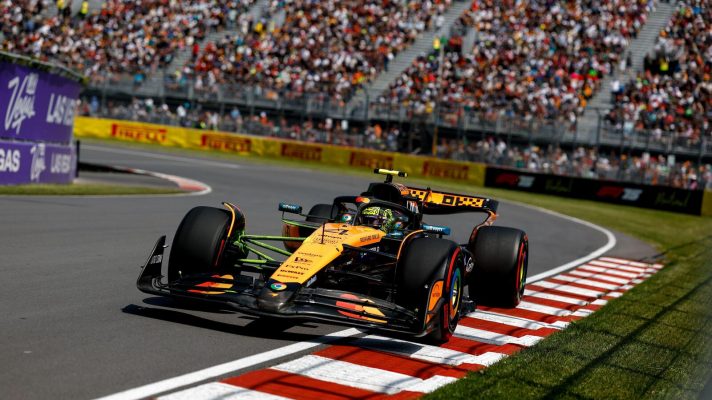Lando Norris in action during the Formula 1 Pirelli Grand Prix du Canada 2025
