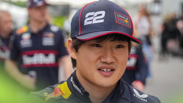 Red Bull's Yuki Tsunoda pictured at the 2025 Canadian Grand Prix