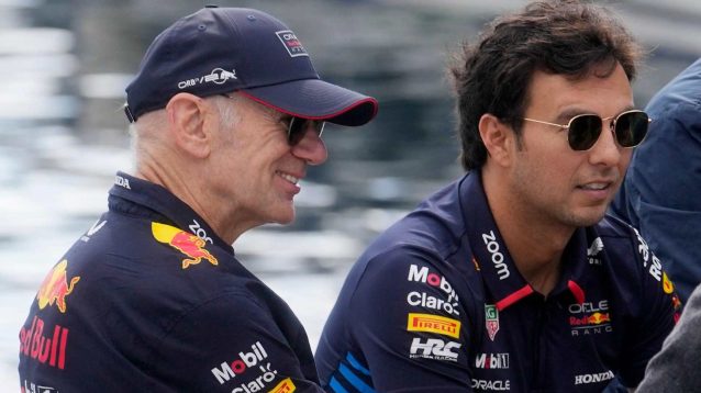 Sergio Perez Checo Adrian Newey Red Bull Racing Formula 1 F1 PlanetF1
