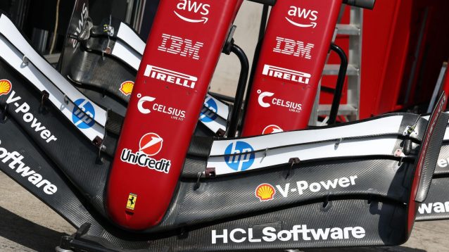 Ferrari's front wing ahead of Austria