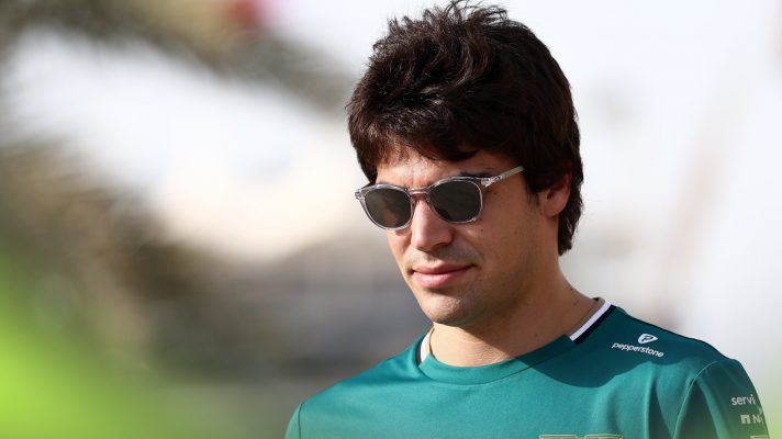 Lance Stroll looking down