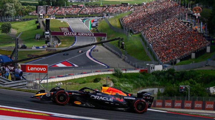 Red Bull driver Max Verstappen of the Netherlands in action during the qualifying at the Red Bull Ring