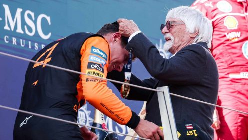 Bernie Ecclestone returns with F1 career first complete