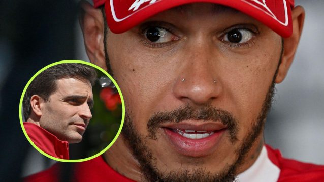 Lewis Hamilton and Jerome d'Ambrosio