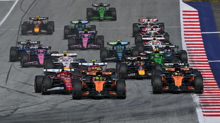 The F1 grid in Austria