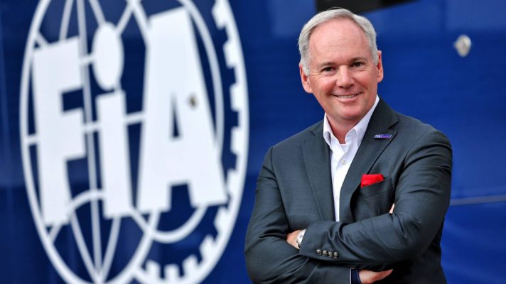 Tim Mayer, FIA Presidential candidate, 2025 British Grand Prix.