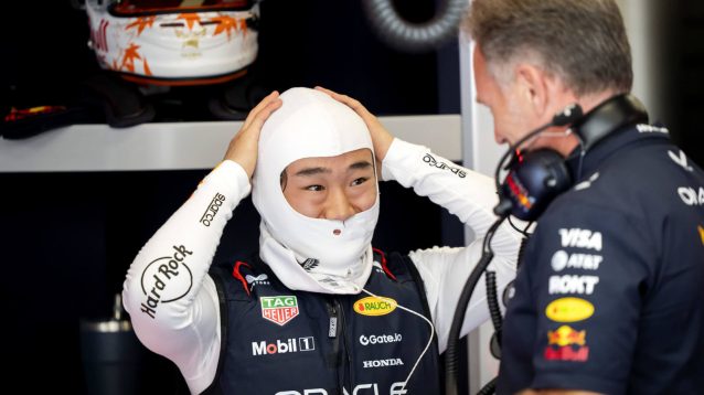 Yuki Tsunoda with Christian Horner