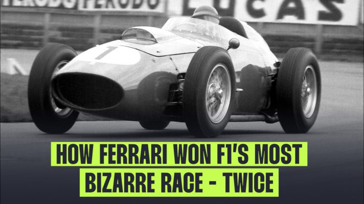 Tony Brooks won a truly bizarre German Grand Prix for Ferrari in 1959.