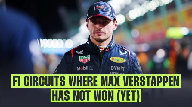 Max Verstappen has won at almost every F1 circuit.