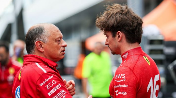 Fred Vasseur and Charles Leclerc