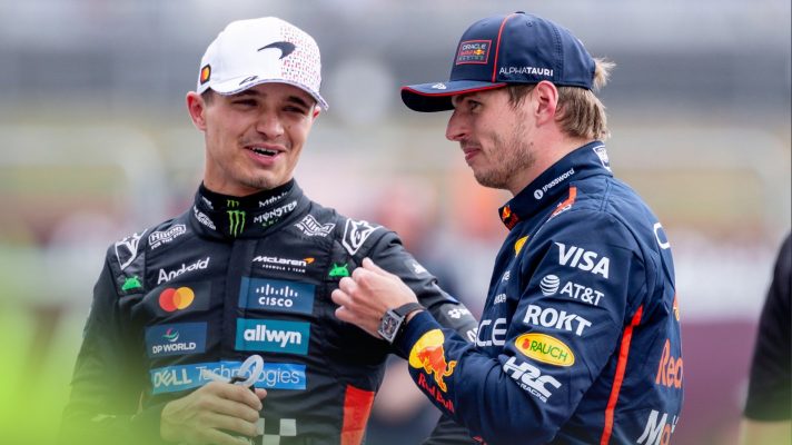 Lando Norris and Max Verstappen