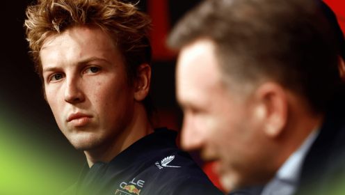 Liam Lawson grilled on Red Bull ‘tension’ over Christian Horner sack