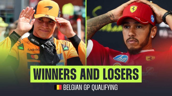 WINNERS AND LOSERS Lando Norris McLaren Lewis Hamilton Ferrari PlanetF1 Belgian Grand Prix
