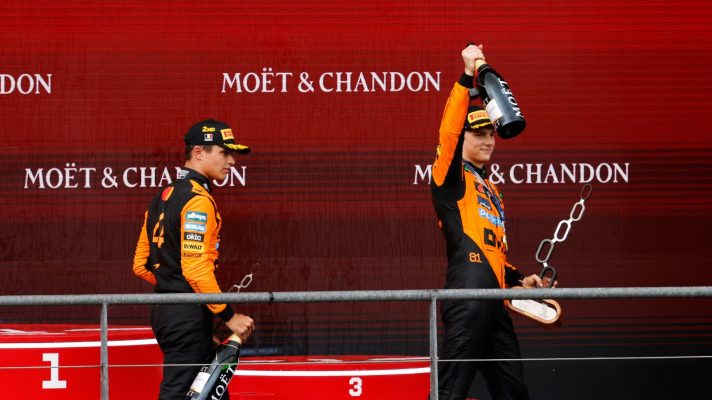 Lando Norris and Oscar Piastri